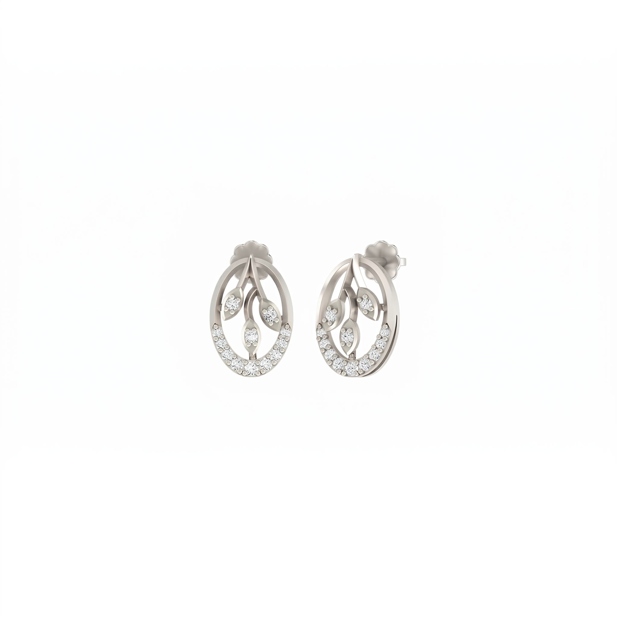 White Gold Diamond Earring | under 40k 