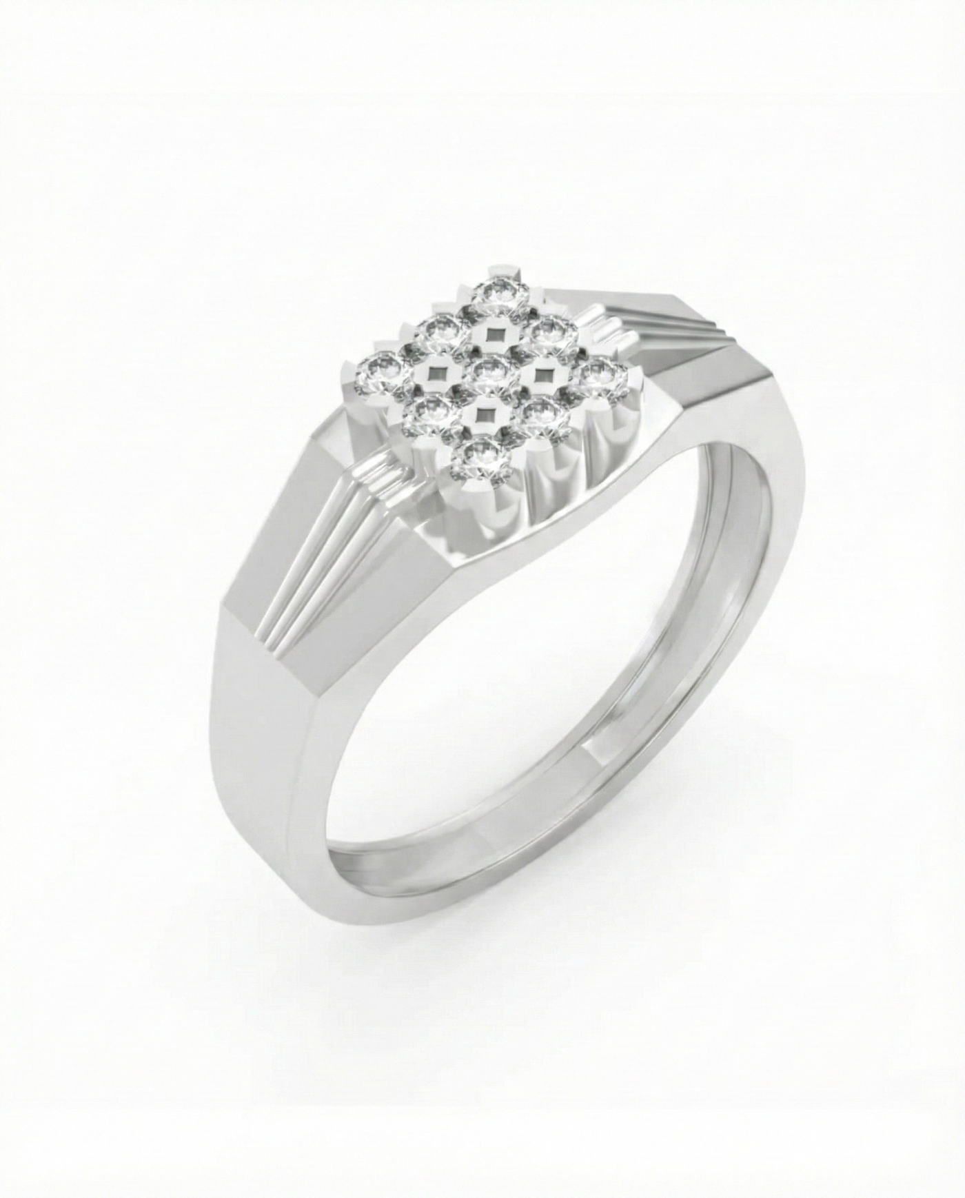 Gold & Diamond Engagement Ring For Men KRC20237