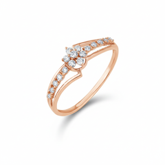 18K Gold & Diamond Ring For Women R4336MYD0013