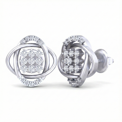 18K Gold & Diamond Women Stud Earring KRB40056E