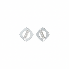 18K Gold & Diamond Women Stud Earring KER-134