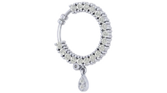 18K Gold & Diamond Nose Ring KRC80315