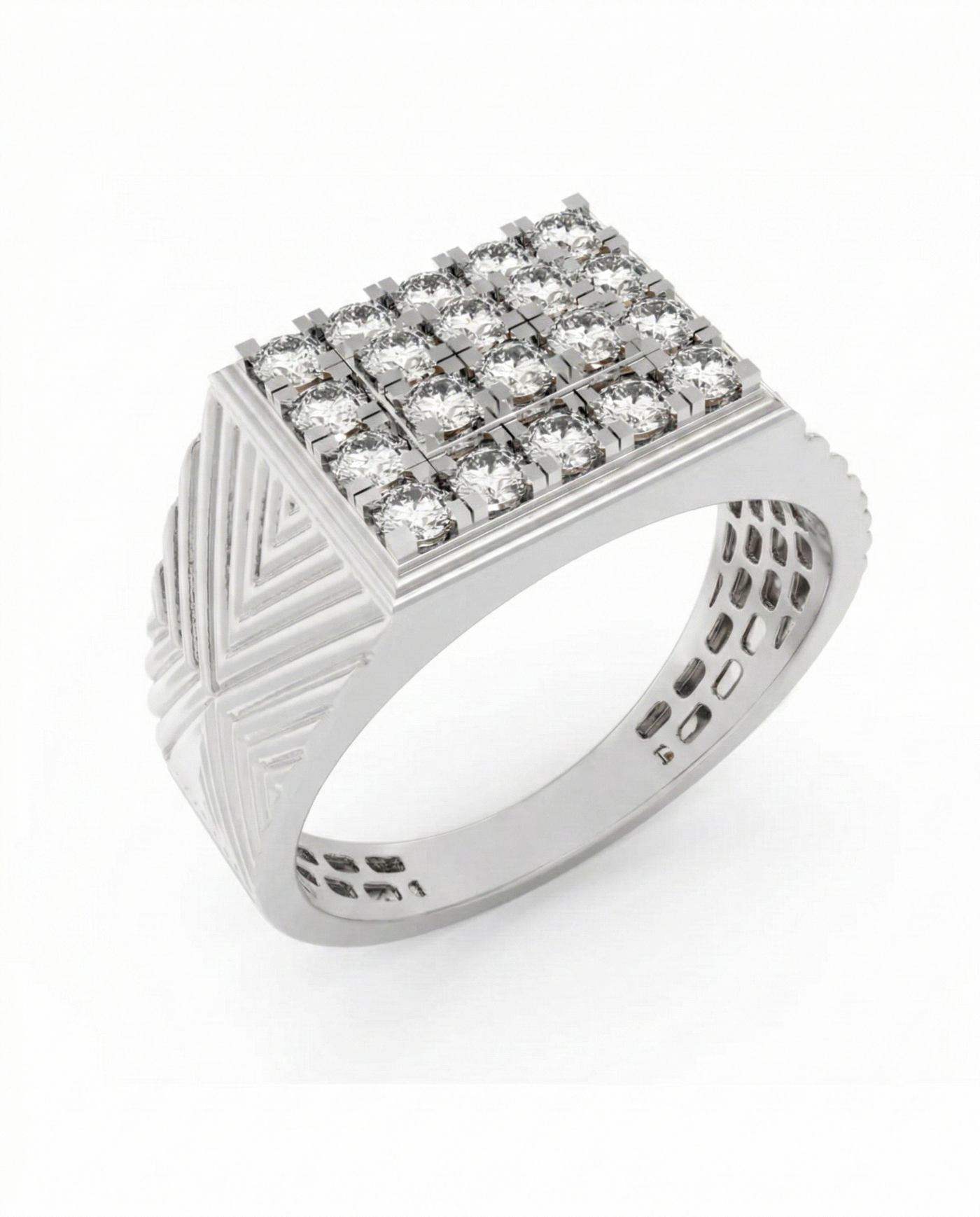 Gold & Diamond Engagement Ring For Men KRB20091