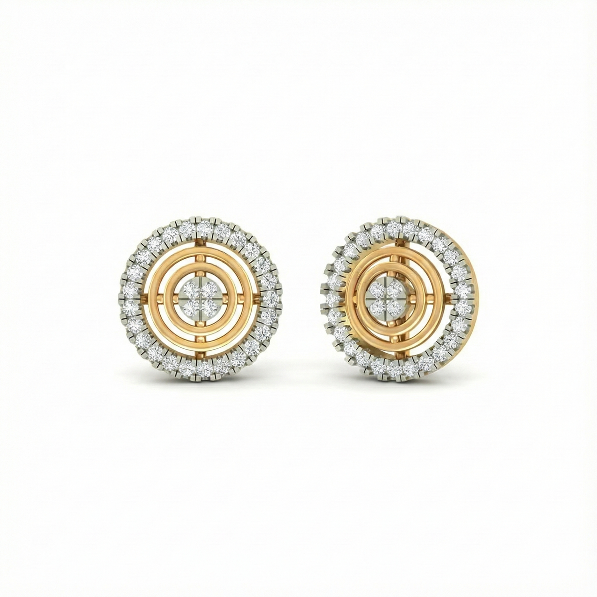 18K Gold & Diamond Women Earring KER-222