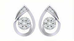 18K Gold & Diamond Women Stud Earring KRA40176E