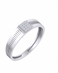 18K Gold & Diamond Ring For Men KSK253