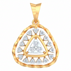 18K Gold & Diamond Pendant Set KRB40074P