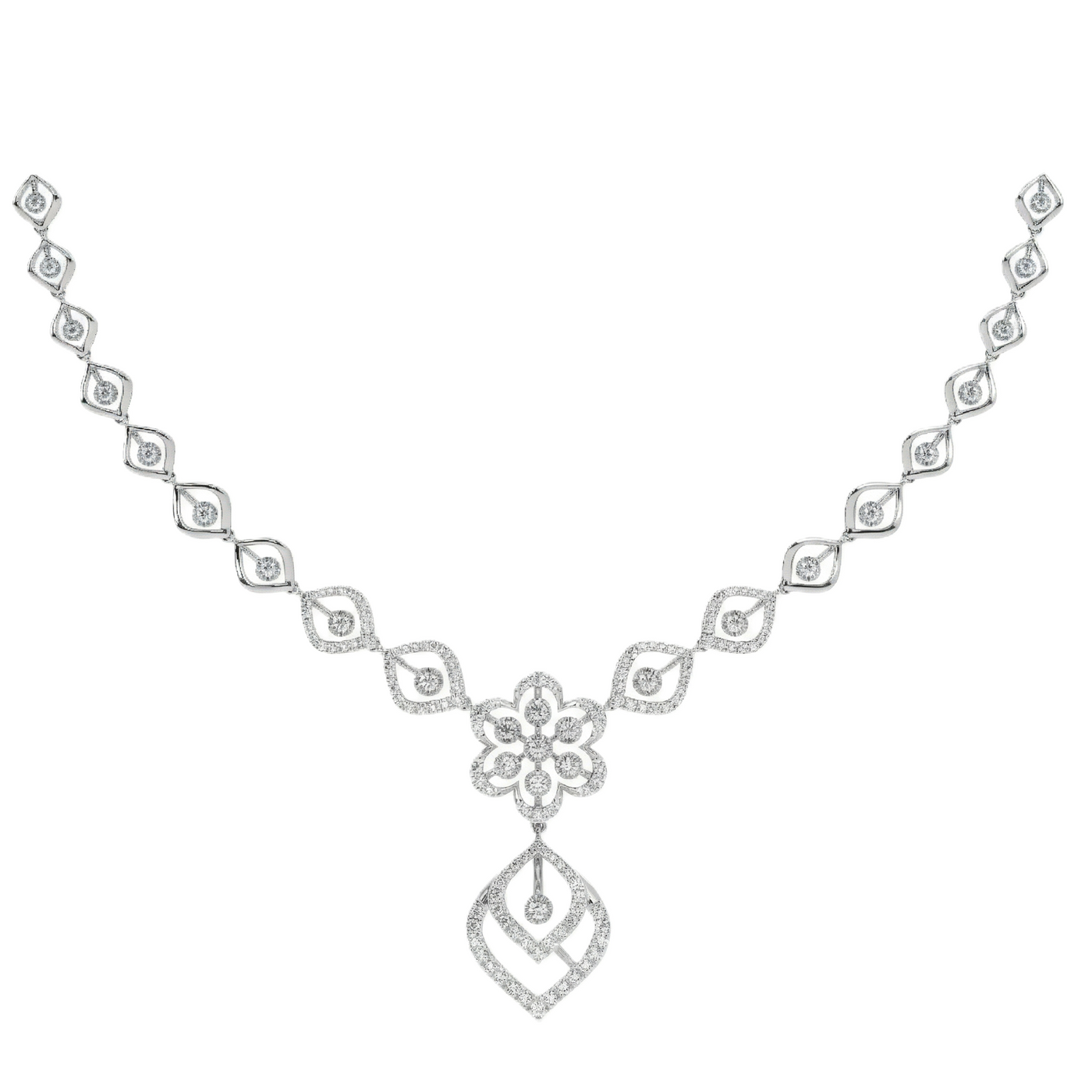 Gold & Diamond Necklace Set KRC60140