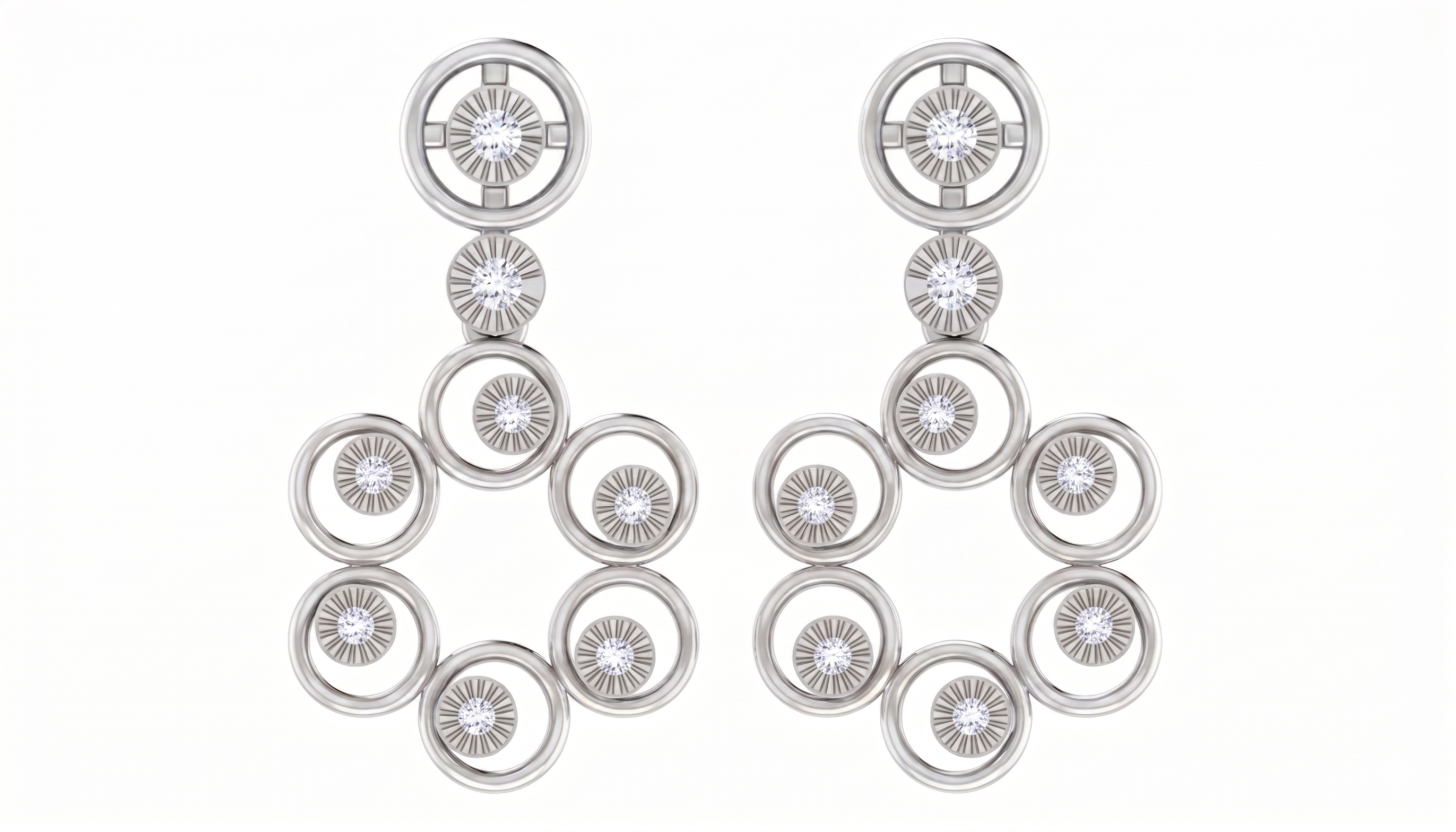 White Gold Diamond Earring | under 40k 