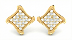18K Gold & Diamond Women Stud Earring KRA40082E