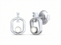 18K Gold & Diamond Women Dailywear Earring KSK025