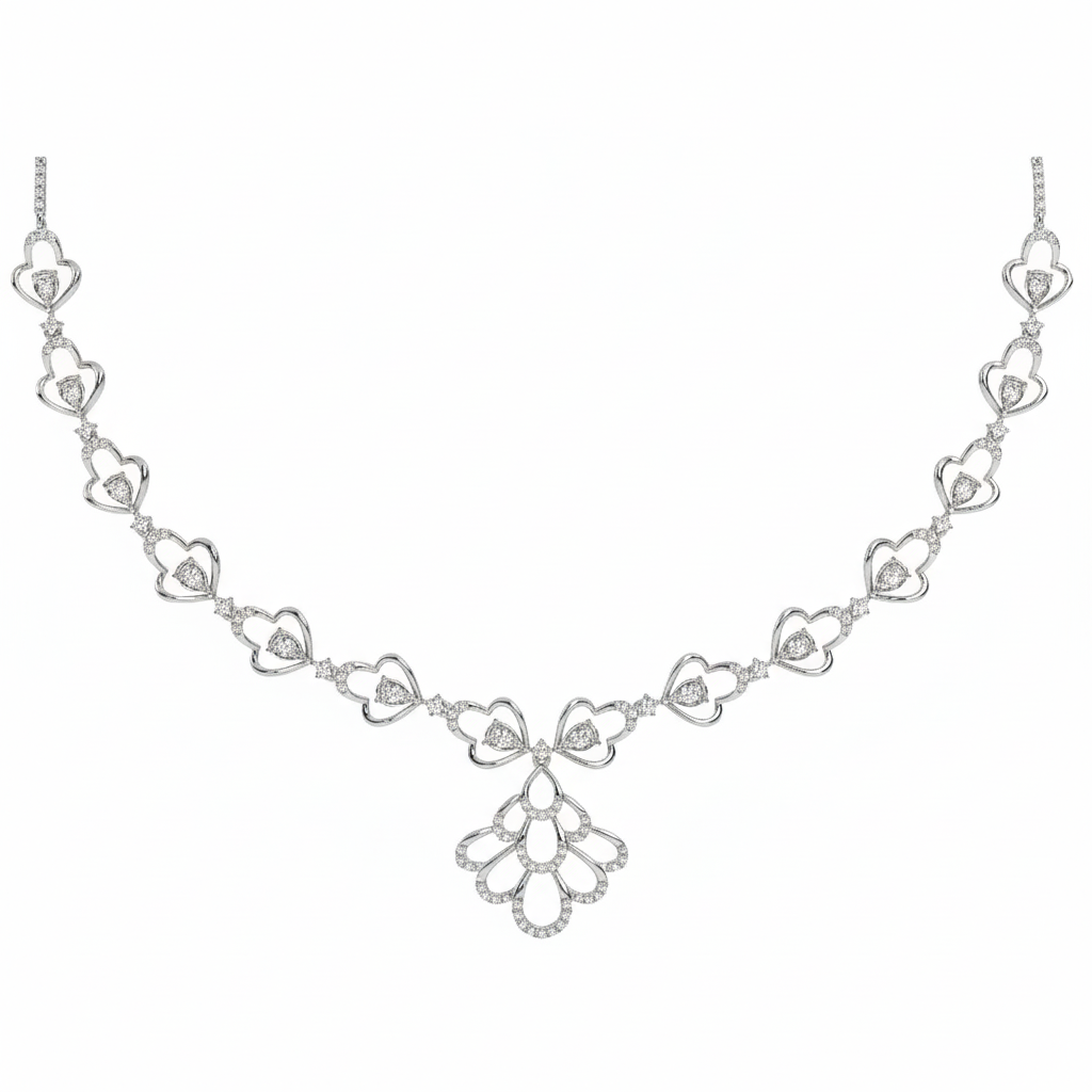 14K Gold & Diamond Dailywear Necklace Set KRH44045N