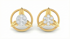 18K Gold & Diamond Women Stud Earring KRA40143E