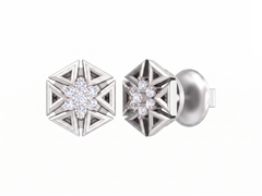 White Gold Diamond Earring | under 30k 