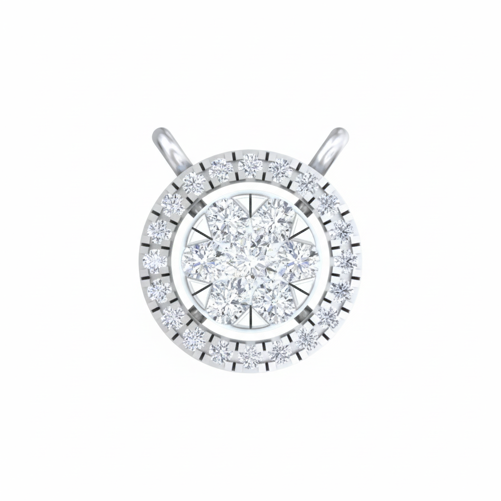 Gold & Diamond Round Mangalsutra For Women KRC50079