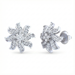 18K Gold & Diamond Women Engagement Earring KRB40069E