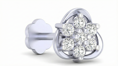 18K Gold & Diamond Stud Nose Pin KRA50022