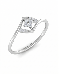 18K Gold & Diamond Dailywear Ring For Women KLR-59