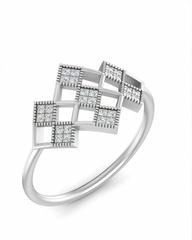 18K Gold & Diamond Engagement Ring For Women KLR-416