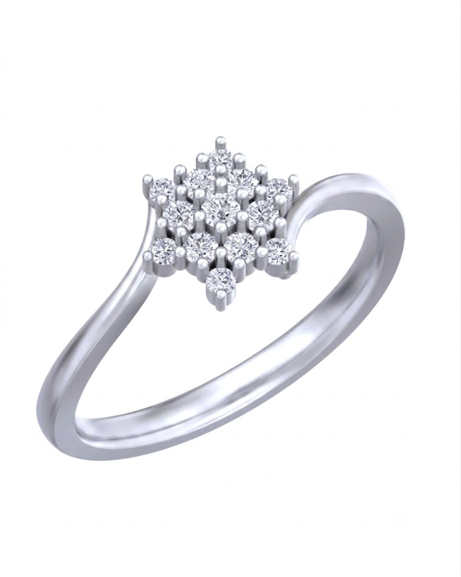Gold & Diamond Ring For Women KRC10778