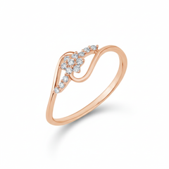 18K Gold & Diamond Ring For Women R4323MYD0027