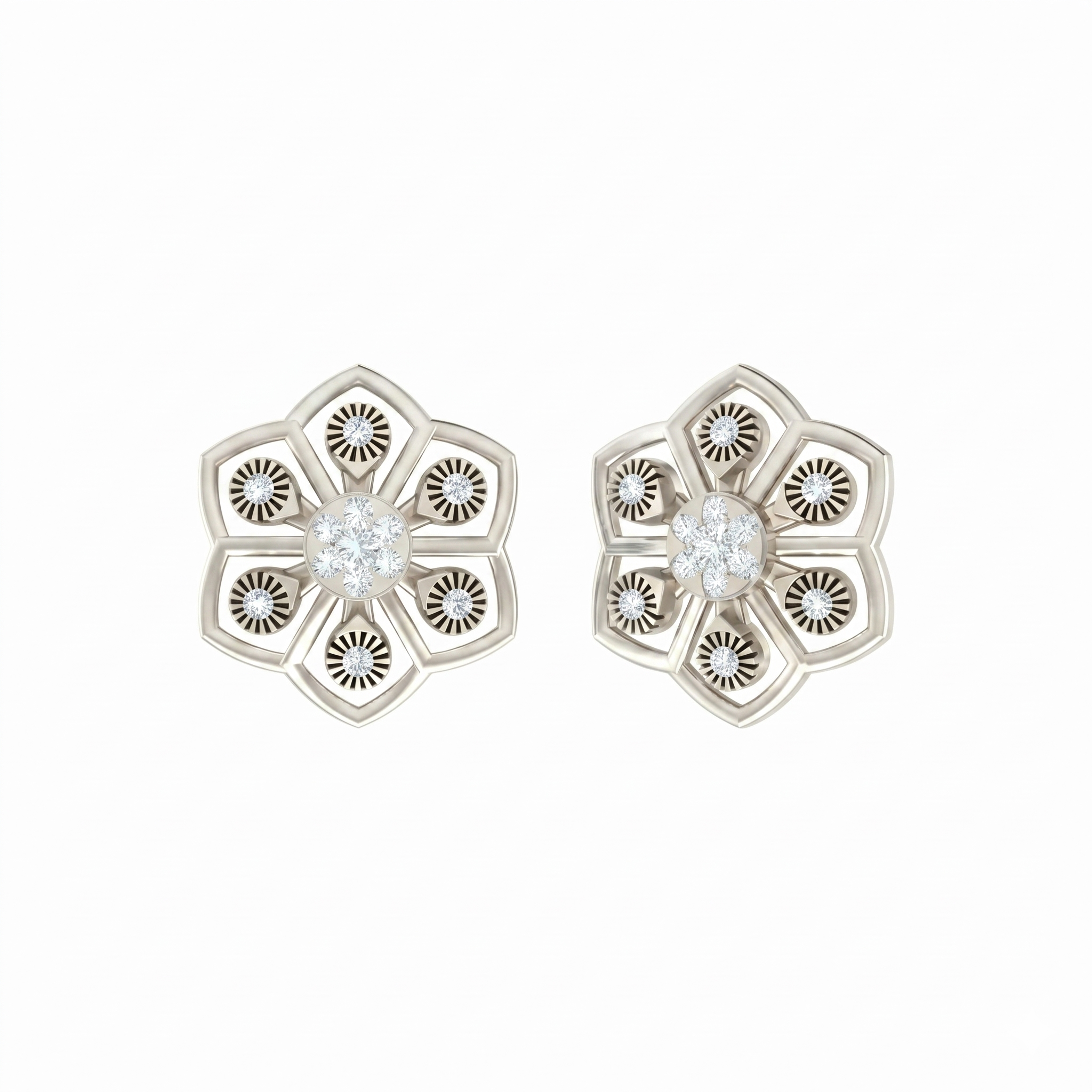 White Gold Diamond Earring | under 40k 