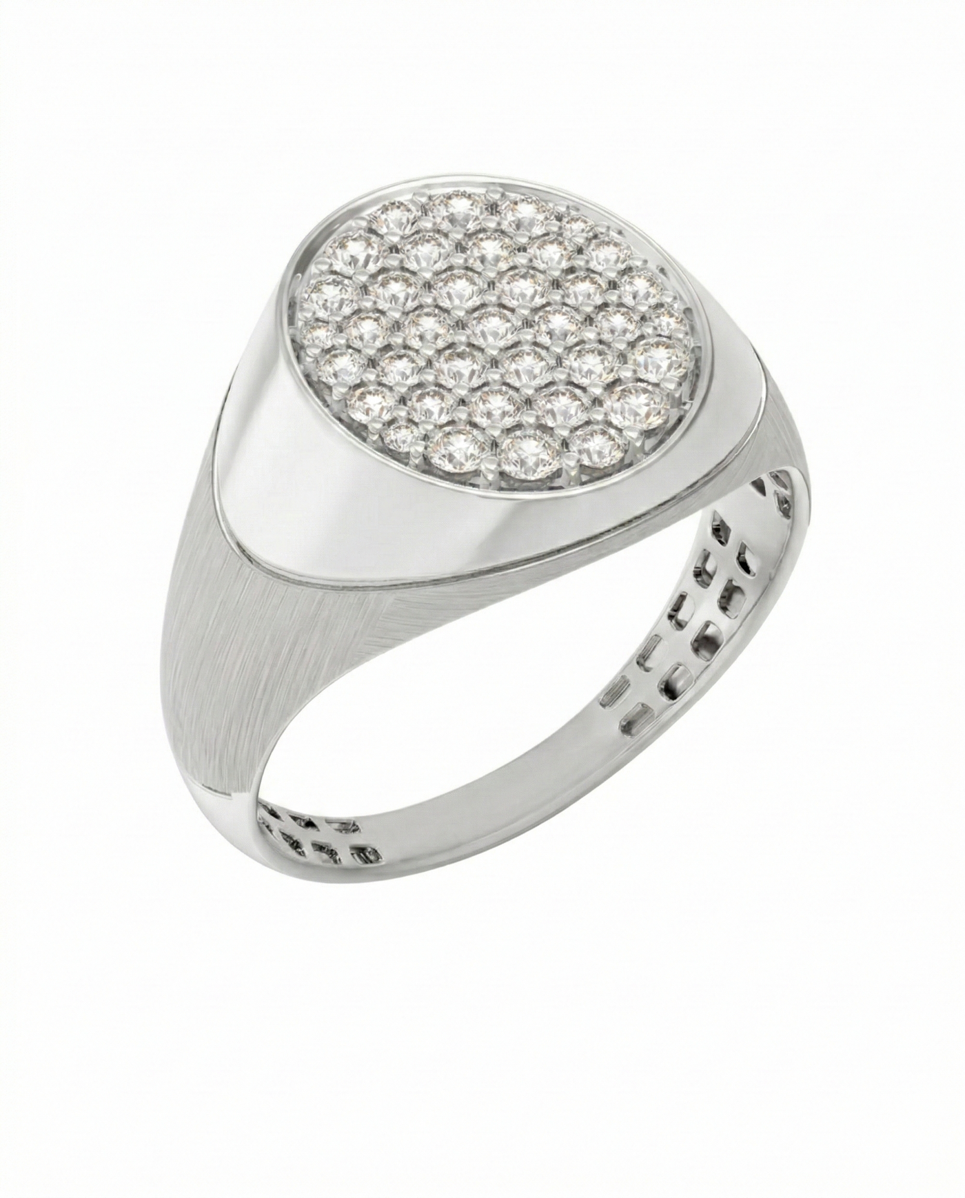 Gold & Diamond Engagement Ring For Men KRC20094
