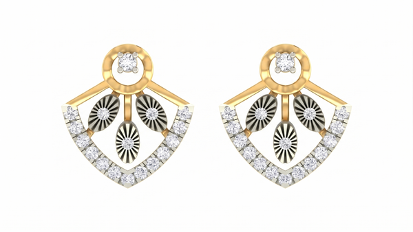 Gold & Diamond Women Stud Earring KRC40741E