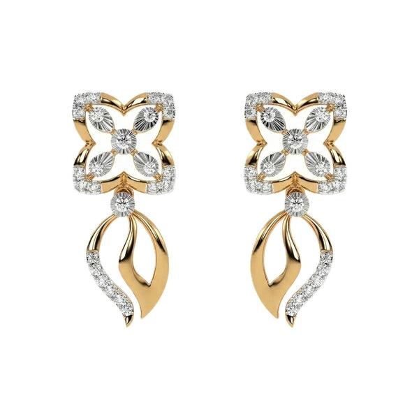 Gold & Diamond Women Dangler Earring KRC60080E