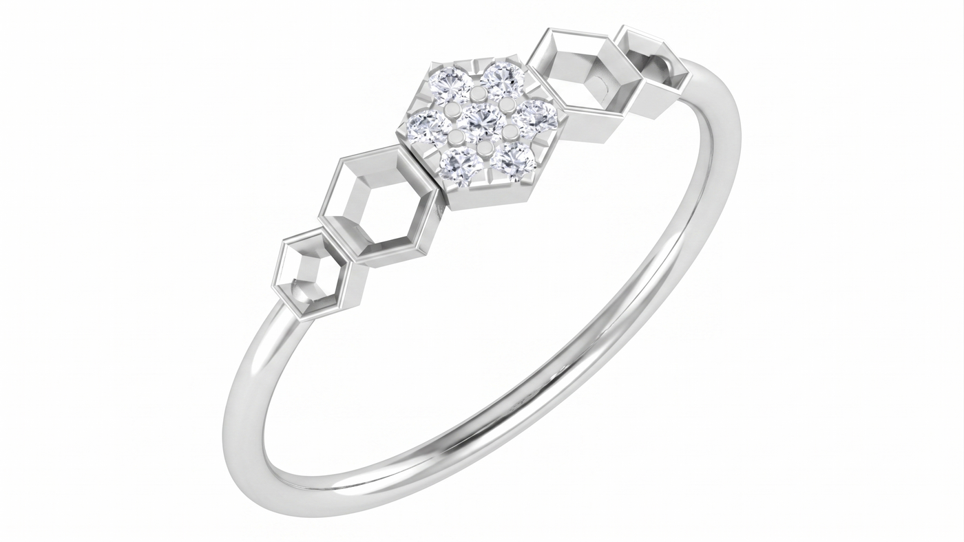 Gold & Diamond Ring For Women KRC10653