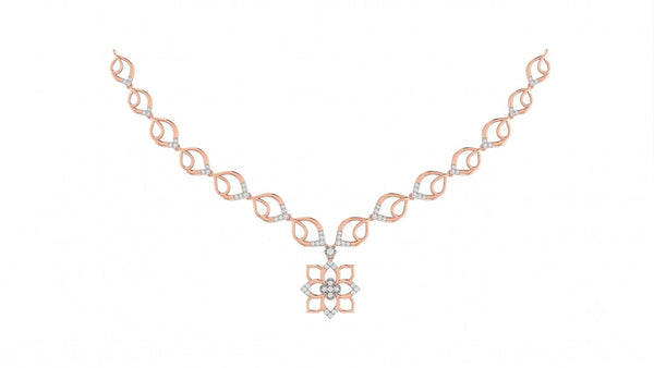 Gold & Diamond Dailywear Necklace Set KRC60038N