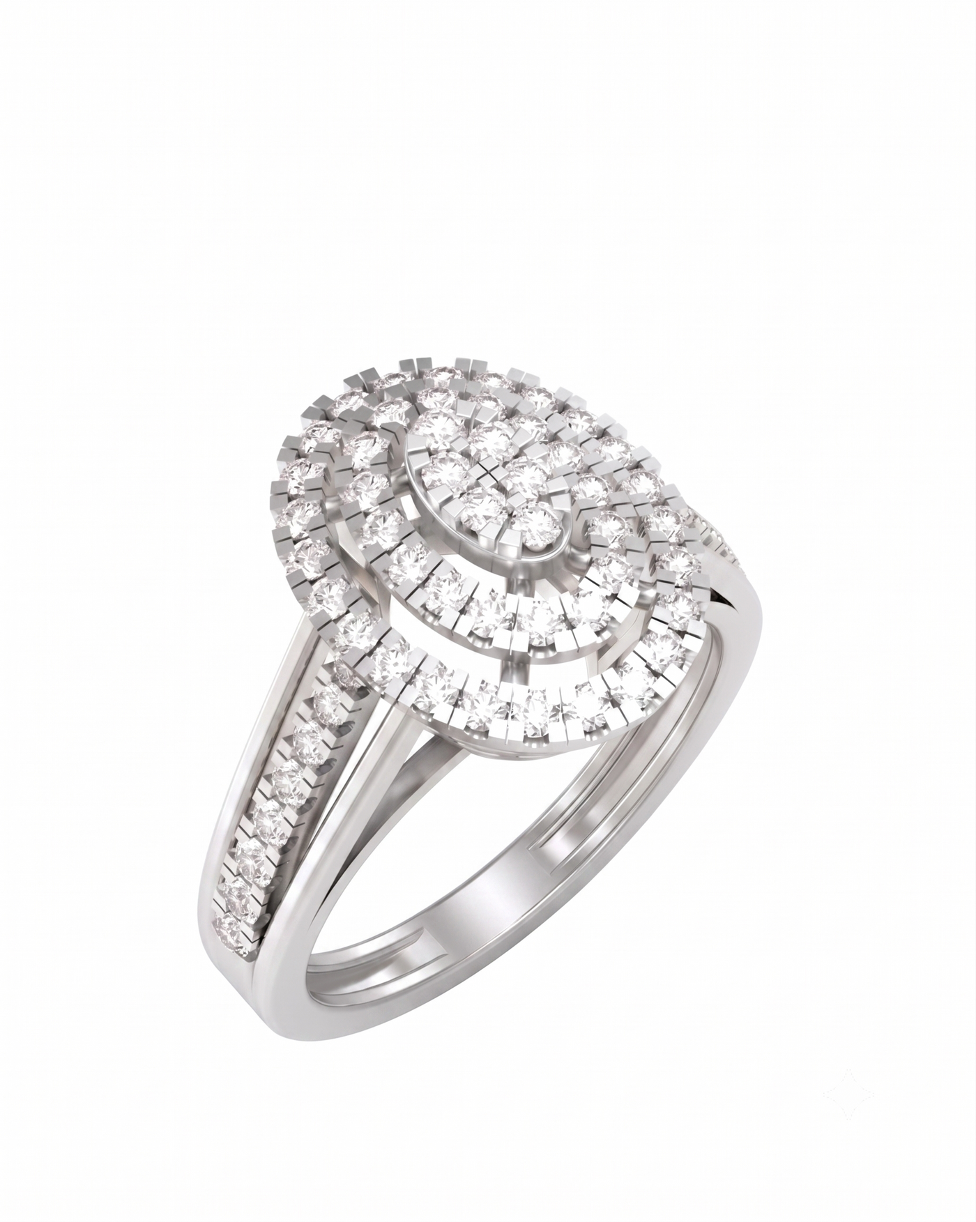 Gold & Diamond Cocktail Ring For Women KRC10883