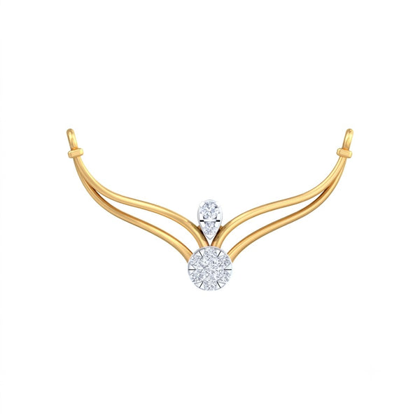 Gold & Diamond Dailywear Mangalsutra | KRC50074 | Kesav Diamond