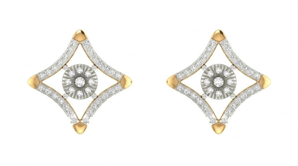 Gold & Diamond Women Stud Earring KRC40732E