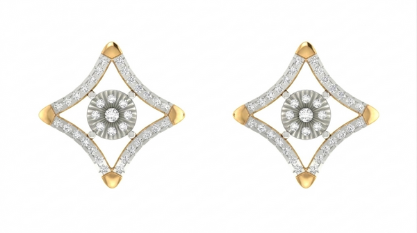 Gold & Diamond Women Stud Earring KRA40004E