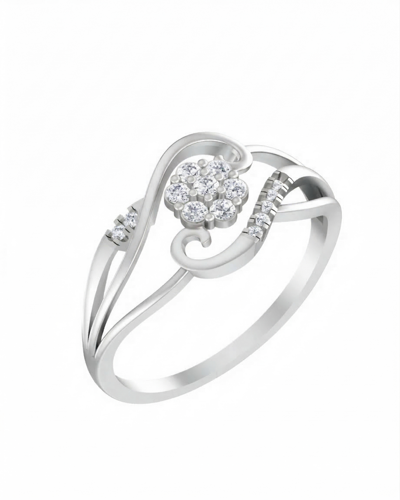 Gold & Diamond Ring For Women KRC10302