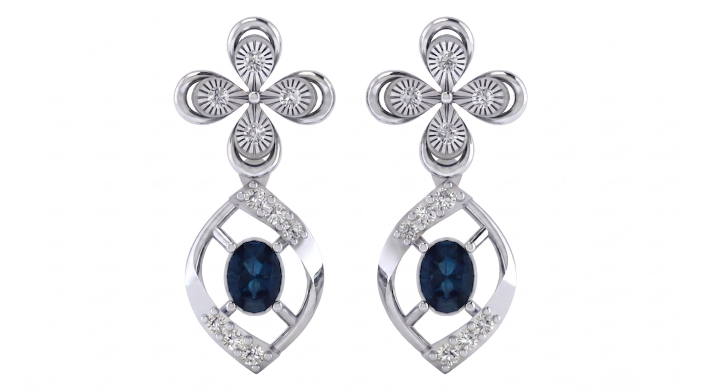 White Gold Diamond Earring | under 40k 