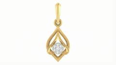 18K Gold & Diamond Dailywear PENDANT SET KRA40173P