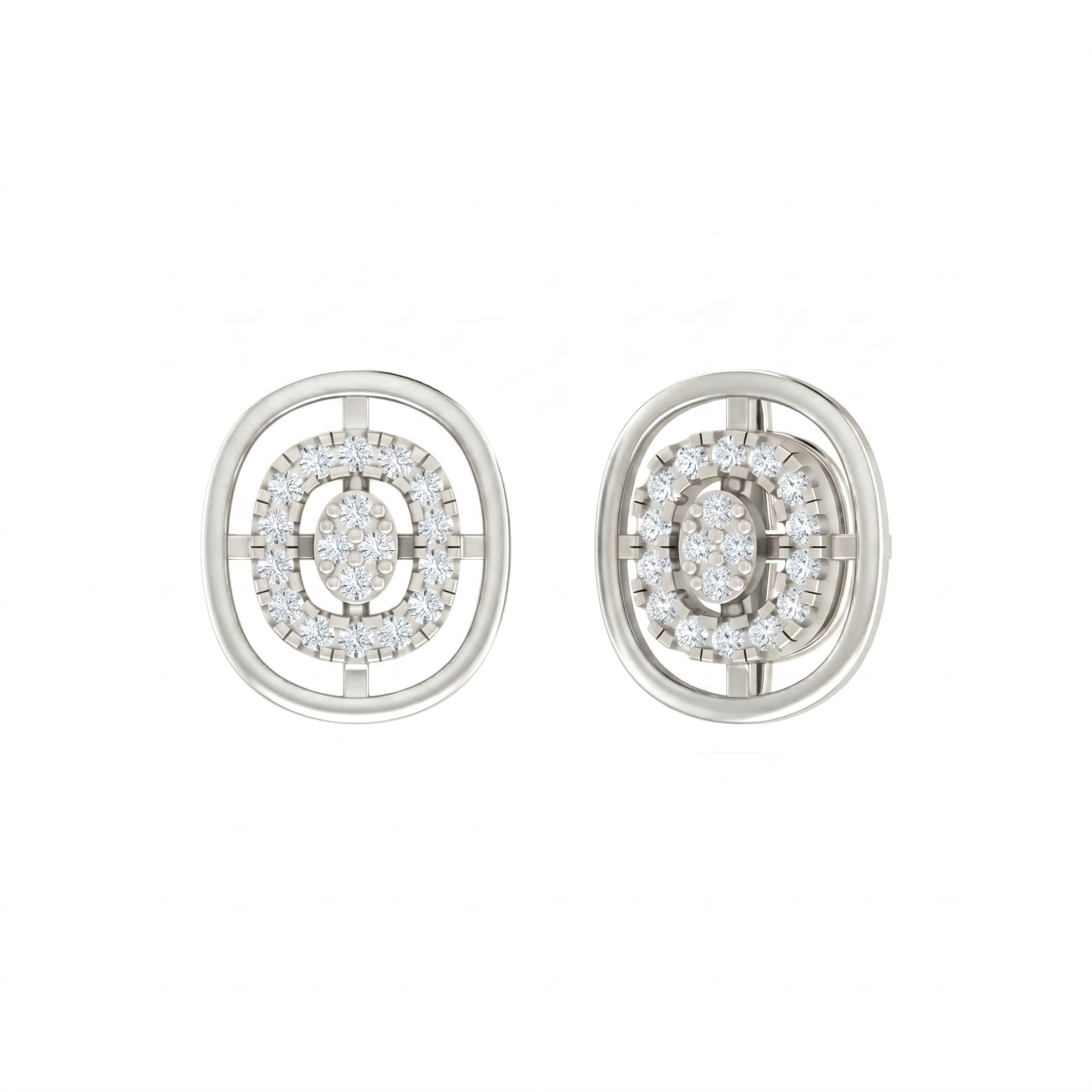 White Gold Diamond Earring | under 40k 