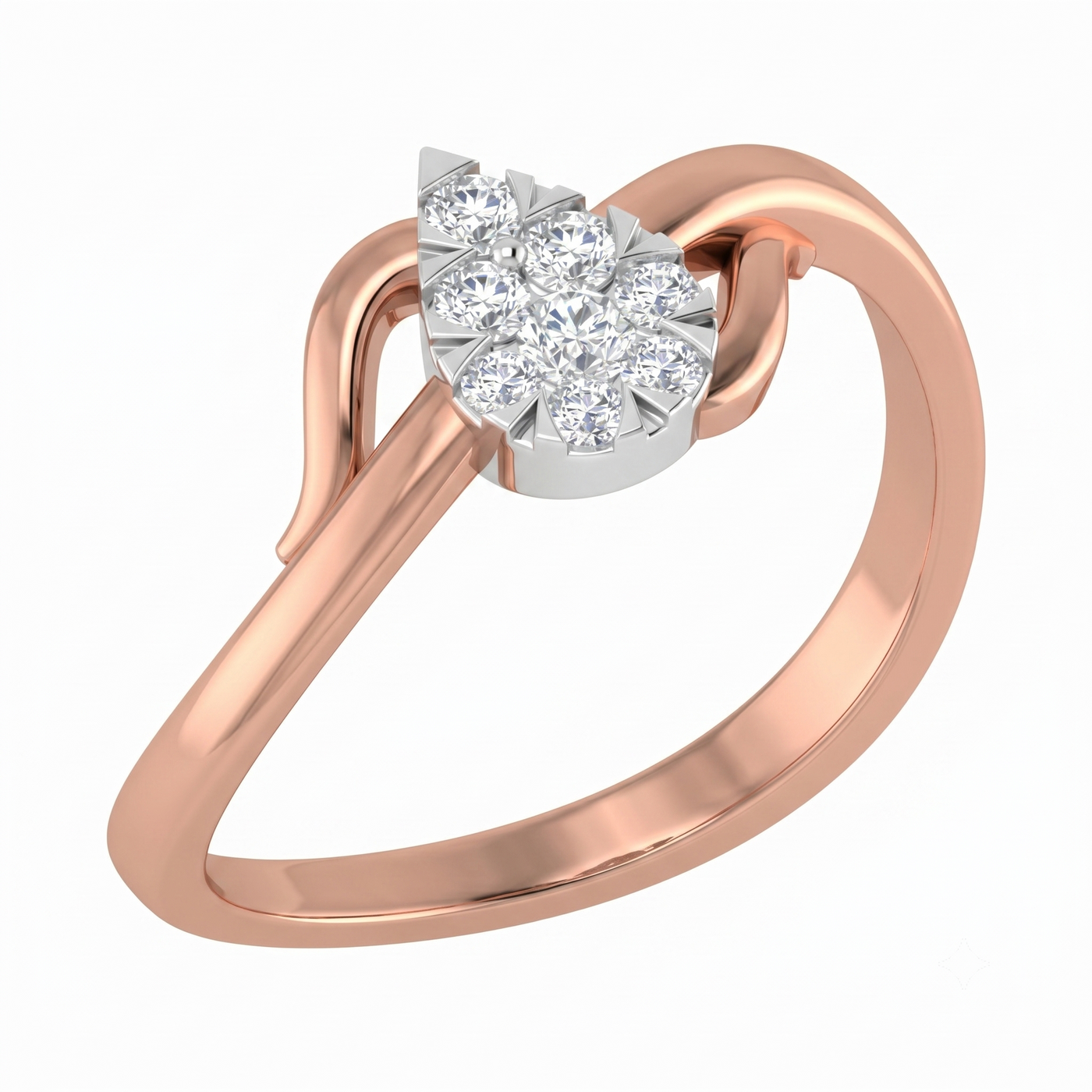 Gold & Diamond Ring For Women KRC10268