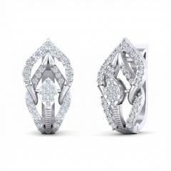 18K Gold & Diamond Women Engagement Earring KRB30015