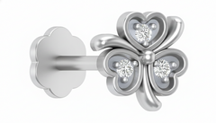 18K Gold & Diamond Stud Nose Pin KRA50038