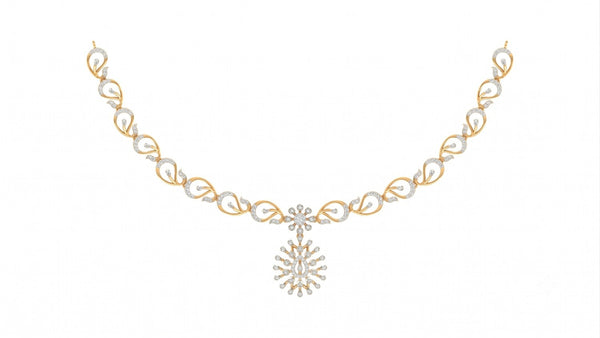 Gold & Diamond Lightweight Necklace Set KRC60069N