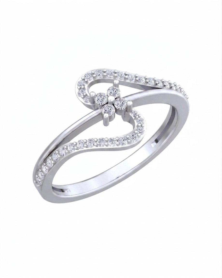 Gold & Diamond Engagement Ring For Women KRC10343