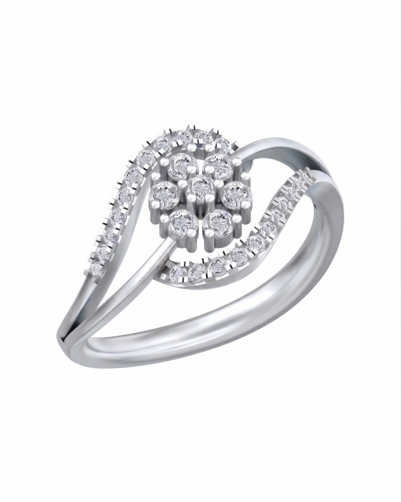 Gold & Diamond Engagement Ring For Women KRC10770