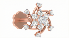 18K Gold & Diamond Stud Nose Pin KRA50210