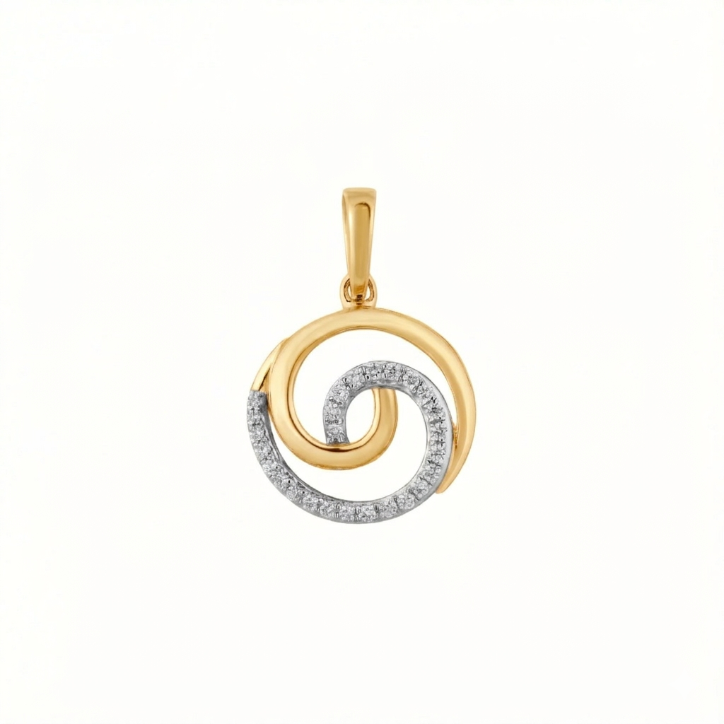 18K गोल्ड और डायमंड पेंडेंट P6305FYD0015
