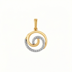 18K गोल्ड और डायमंड पेंडेंट P6305FYD0015
