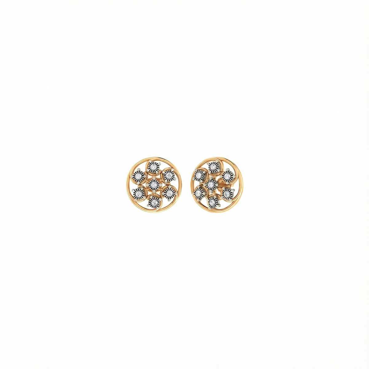 18K Gold & Diamond Women Engagement Earring KER-19