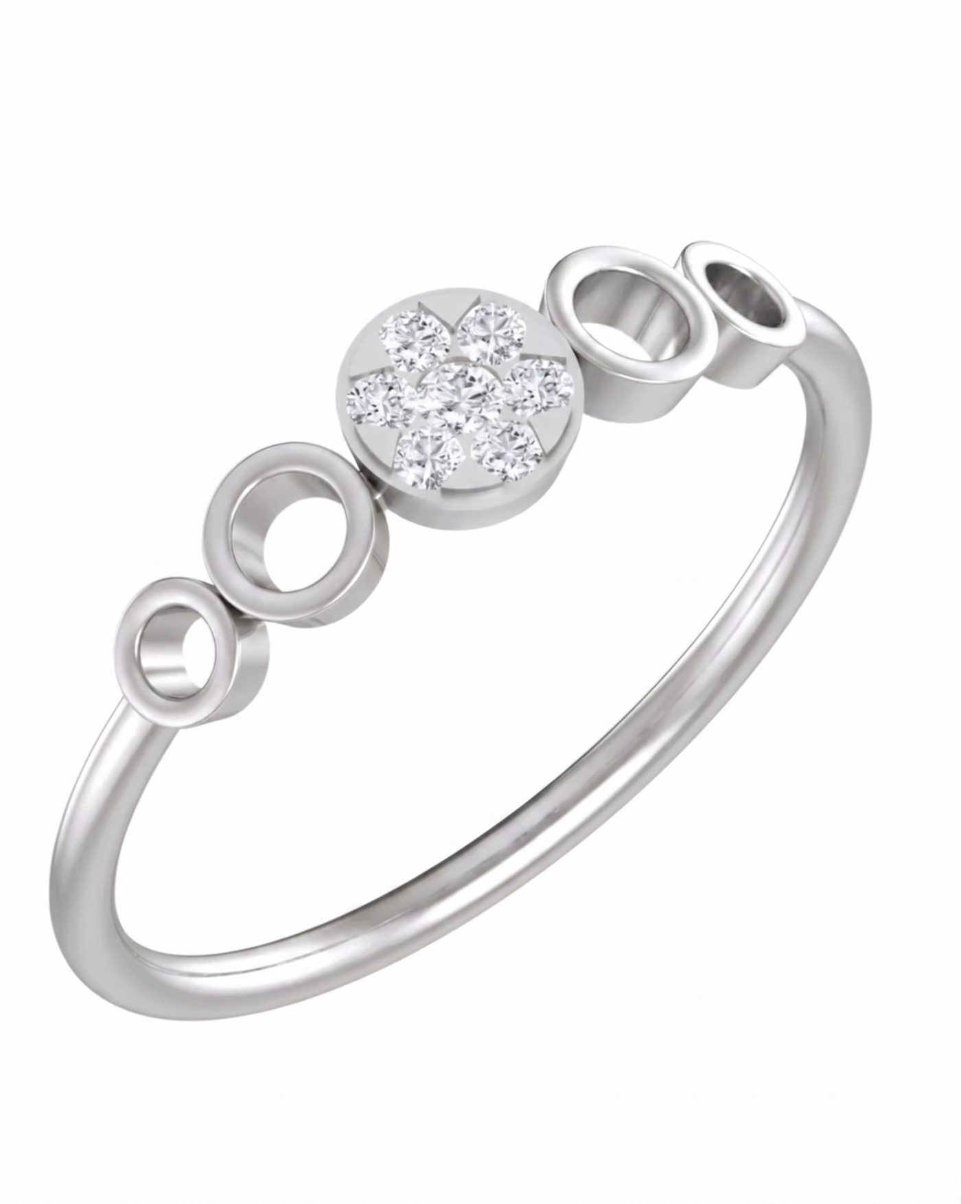 Gold & Diamond Dailywear Ring For Women KRC10261